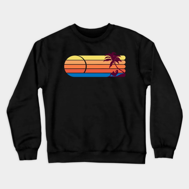 Beach Life Design Crewneck Sweatshirt by Brobocop